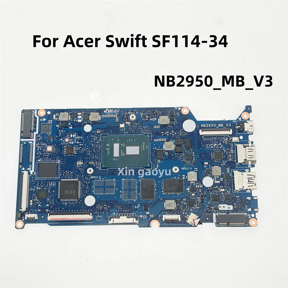 Оригинальная материнская плата NB2950 MB V3 NBA7F1100J NB.A7F11.00J для ноутбука ACER Swift, системная плата SRKGZ N5110 CPU 4G RAM 100% протестирована ОК
Оригинальная материнская плата NB2950 MB V3 NBA7F1100J NB.A7F11.00J для ноутбука ACER Swift, системная плата SRKGZ N5110 CPU 4G RAM 100% протестирована ОК