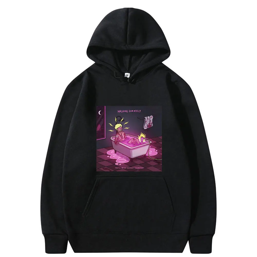 Rapper Mgk Machine Gun Kelly You'll Be My Bloody Valentine Graphic Print Hoodie Men Women Hip Hop Fashion Oversized Sweatshirt
Rapper Mgk Machine Gun Kelly You'll Be My Bloody Valentine Graphic Print Hoodie Men Women Hip Hop Fashion Oversized Sweatshirt