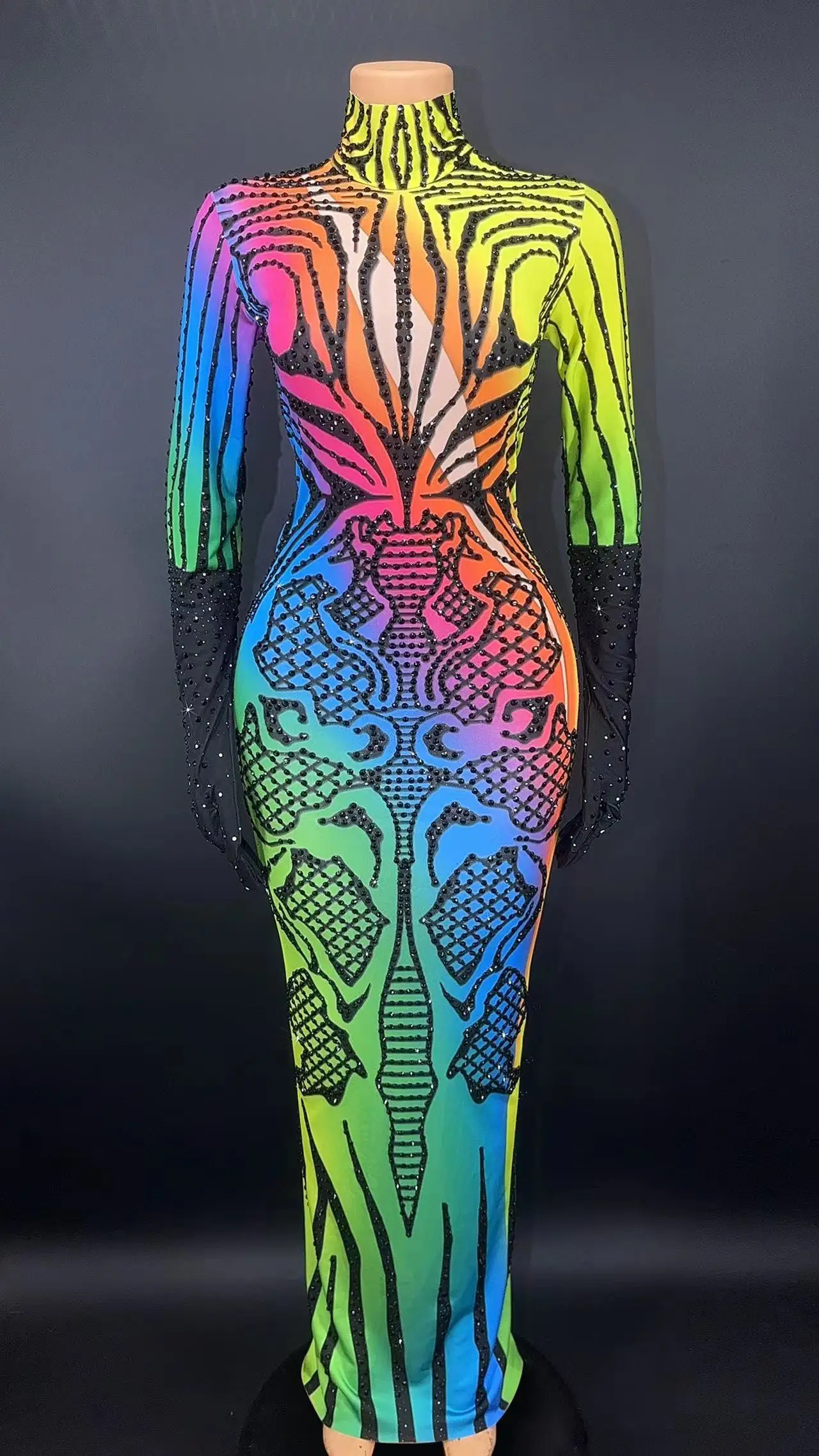 Rainbow Samoan Tribal Pattern Women's Long Sleeve Bodycon Autumn Casual Streetwear Vintage Polynesian Pencil Dress
Rainbow Samoan Tribal Pattern Women's Long Sleeve Bodycon Autumn Casual Streetwear Vintage Polynesian Pencil Dress