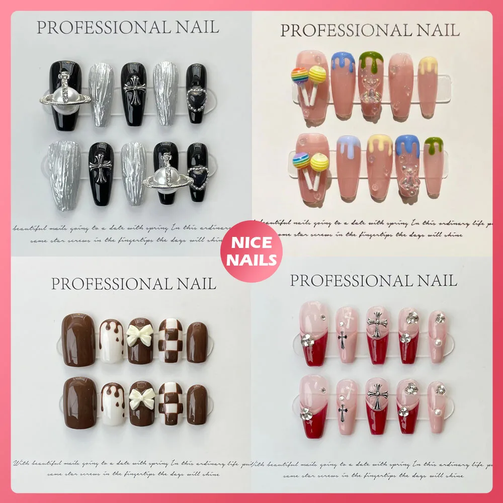 French Kawaii Bow Square Head False Nail Cover Various Styles Detachable Artificial Fake Nails Ballerina Press On Nails Tips
French Kawaii Bow Square Head False Nail Cover Various Styles Detachable Artificial Fake Nails Ballerina Press On Nails Tips