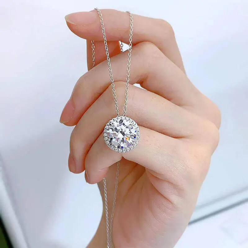 5CT D Color Moissanite Classic Pendant Necklace Fairy Necklace Real 925sterling Silver Women Fine Jewelry for Valentine's Party 9 Mallzona S7c3b4e4ec1ac4bcdba65058e3ea3164ae 5CT D Color Moissanite Classic Pendant Necklace Fairy Necklace Real 925sterling Silver Women Fine Jewelry for Valentine's Party Mallzona