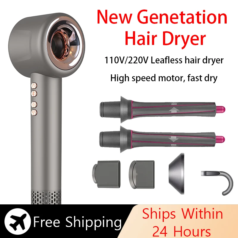 

Professional Leafless Hair Dryers Blow Dryer Negative lonic Hair Dryer For Home Appliance With Salon Style Free Shipping