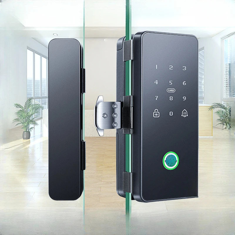 

Office glass door fingerprint lock, non opening password lock, intelligent lock, single and double door electronic intelligent
