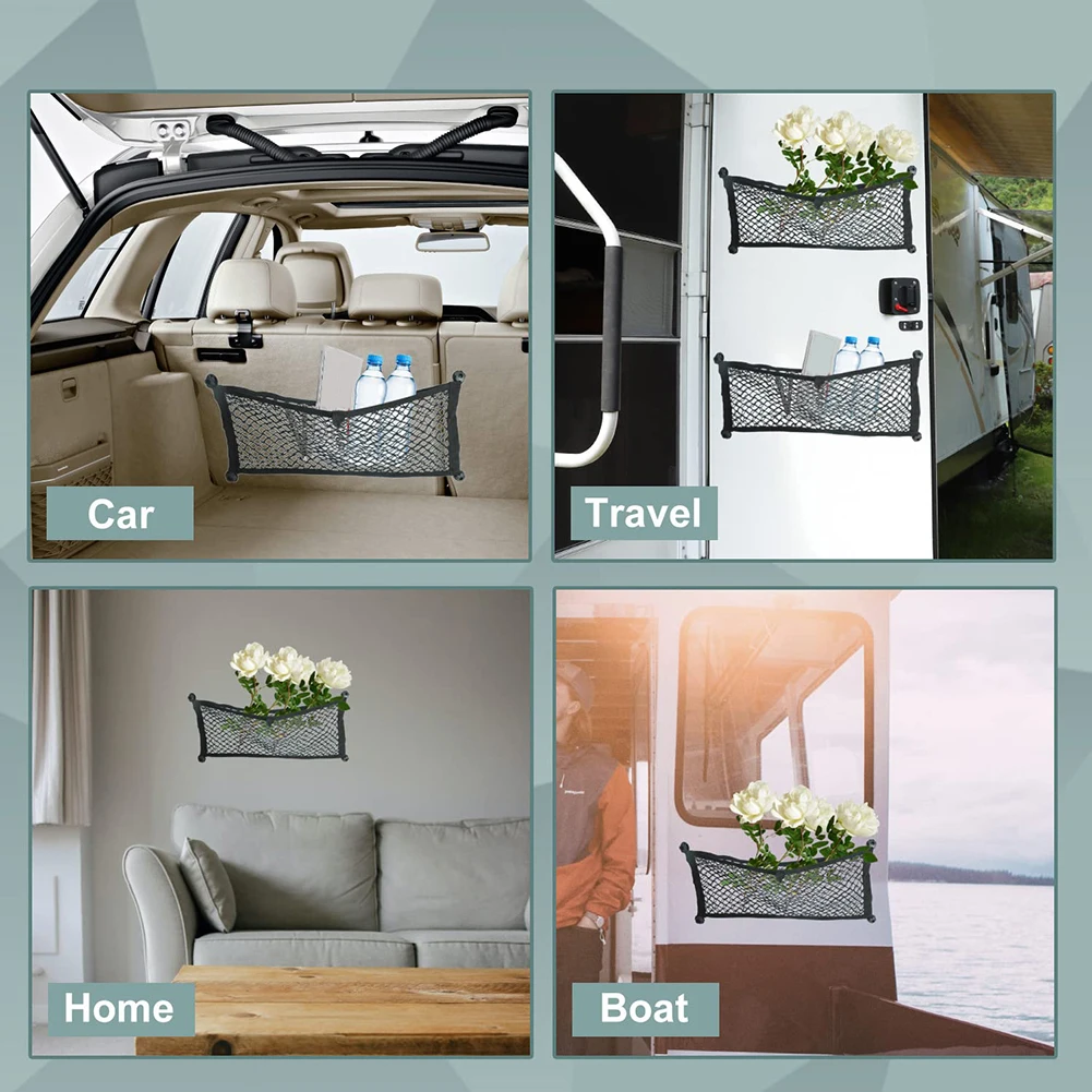 2PCS Stretchable Cargo Net Pocket Trunk Side Elastic Storage Mesh Bag Car Interior Supplies RV Accessories 25*60CM
2PCS Stretchable Cargo Net Pocket Trunk Side Elastic Storage Mesh Bag Car Interior Supplies RV Accessories 25*60CM