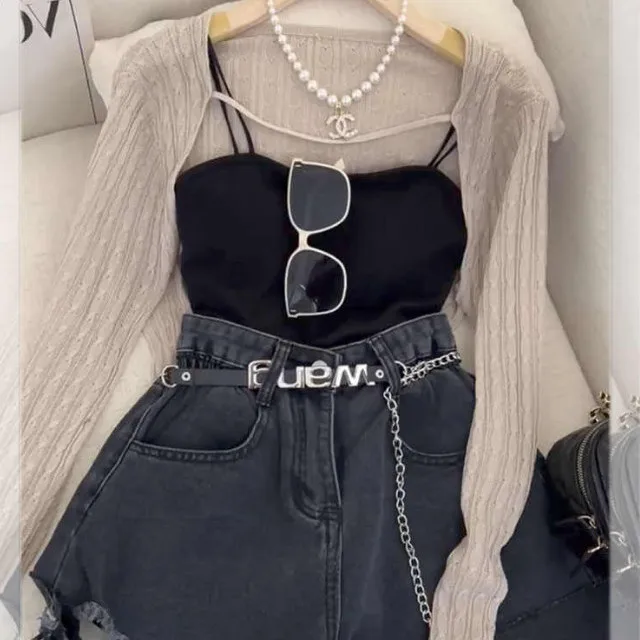 2023 Sweet Cool Wind Imperial Single Suit Year Summer New Senior Sense of Sun Protection Three Sets of Women Y2K
2023 Sweet Cool Wind Imperial Single Suit Year Summer New Senior Sense of Sun Protection Three Sets of Women Y2K
