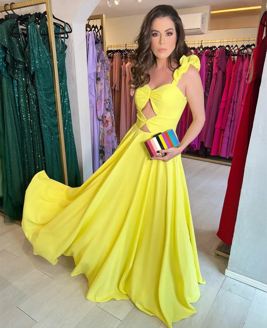 Elegant Long Yellow Sweetheart Evening Dresses A-Line Chiffon Floor Length Prom Gown Robes de soirée Party Dress Вечерние платья
Elegant Long Yellow Sweetheart Evening Dresses A-Line Chiffon Floor Length Prom Gown Robes de soirée Party Dress Вечерние платья
