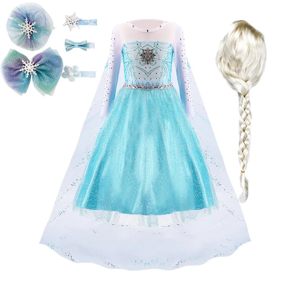 Little Girl Princess Costume Children Frozen Carnival Fancy Dress Children Summer Halloween Luxury Costume Christmas Costume
Little Girl Princess Costume Children Frozen Carnival Fancy Dress Children Summer Halloween Luxury Costume Christmas Costume