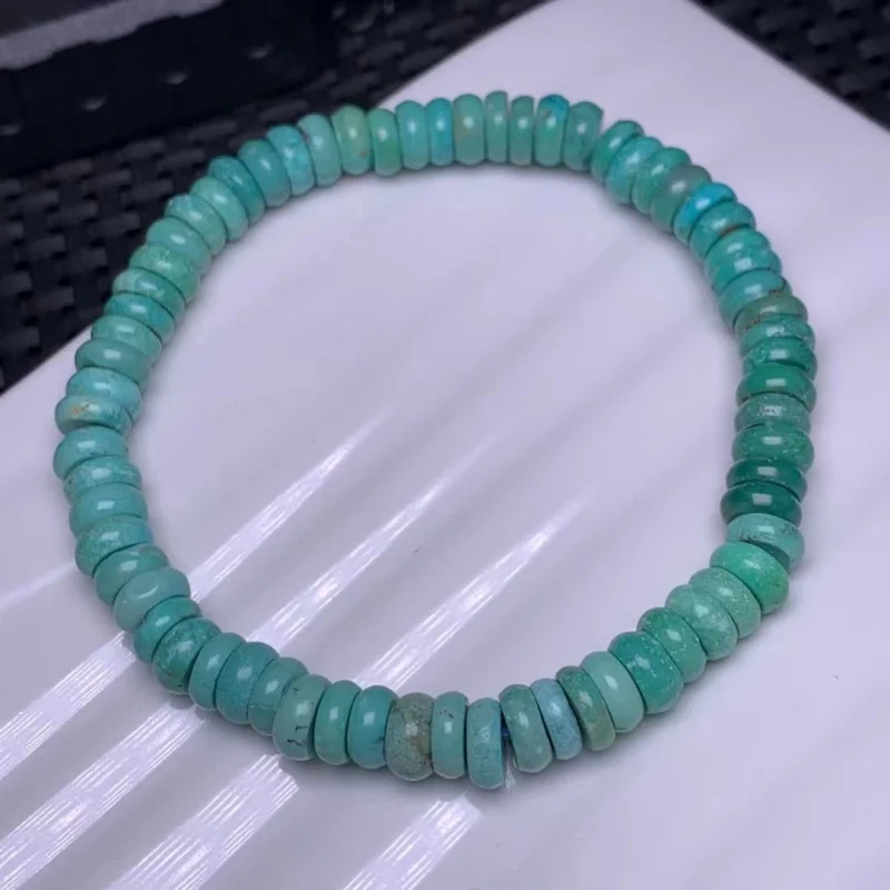 

Natural Raw Ore Turquoise Spacer Wholesale Bracelet Fresh Porcelain High Color