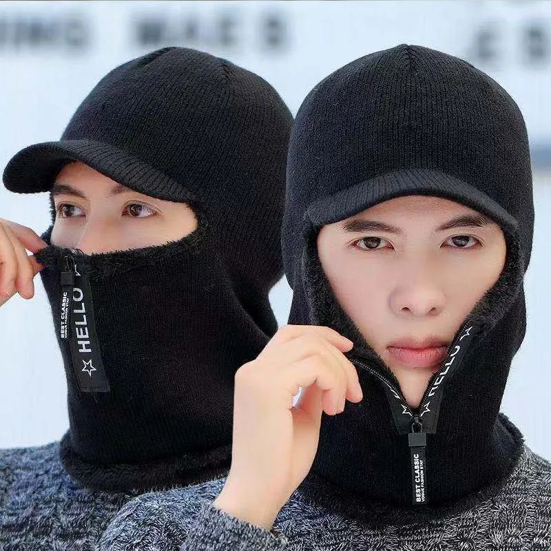 New Men Winter Warm wool Hat Outdoor Ear Protection Warm Thick Bicycle Knitted Cap Scarf Windproof Visors Cap tide gorras
New Men Winter Warm wool Hat Outdoor Ear Protection Warm Thick Bicycle Knitted Cap Scarf Windproof Visors Cap tide gorras