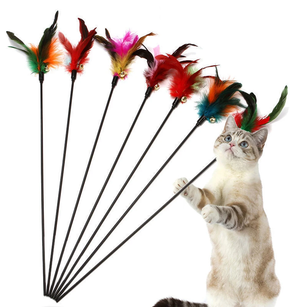 20 Pcs Funny Cat Stick Cat Pet Toy Kitten Funny Teaser Stick Interactive Wand Feather Bell Rod Pet Toy For Pet Family Supplies
20 Pcs Funny Cat Stick Cat Pet Toy Kitten Funny Teaser Stick Interactive Wand Feather Bell Rod Pet Toy For Pet Family Supplies