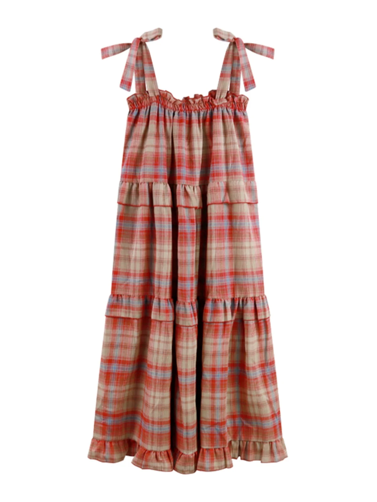 Sweet Girl Plaid Off-shoulder Slim Suspender Dresses Women's Summer Ruffles Forest Style Small Fresh Age-reducing Sling Dress
Sweet Girl Plaid Off-shoulder Slim Suspender Dresses Women's Summer Ruffles Forest Style Small Fresh Age-reducing Sling Dress