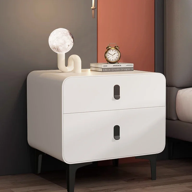 

White Wood Nightstands Designer Dresser Night Stand Bedroom Mobile Tables Mesa De Cabeceira Para Quarto Salon Furnitures