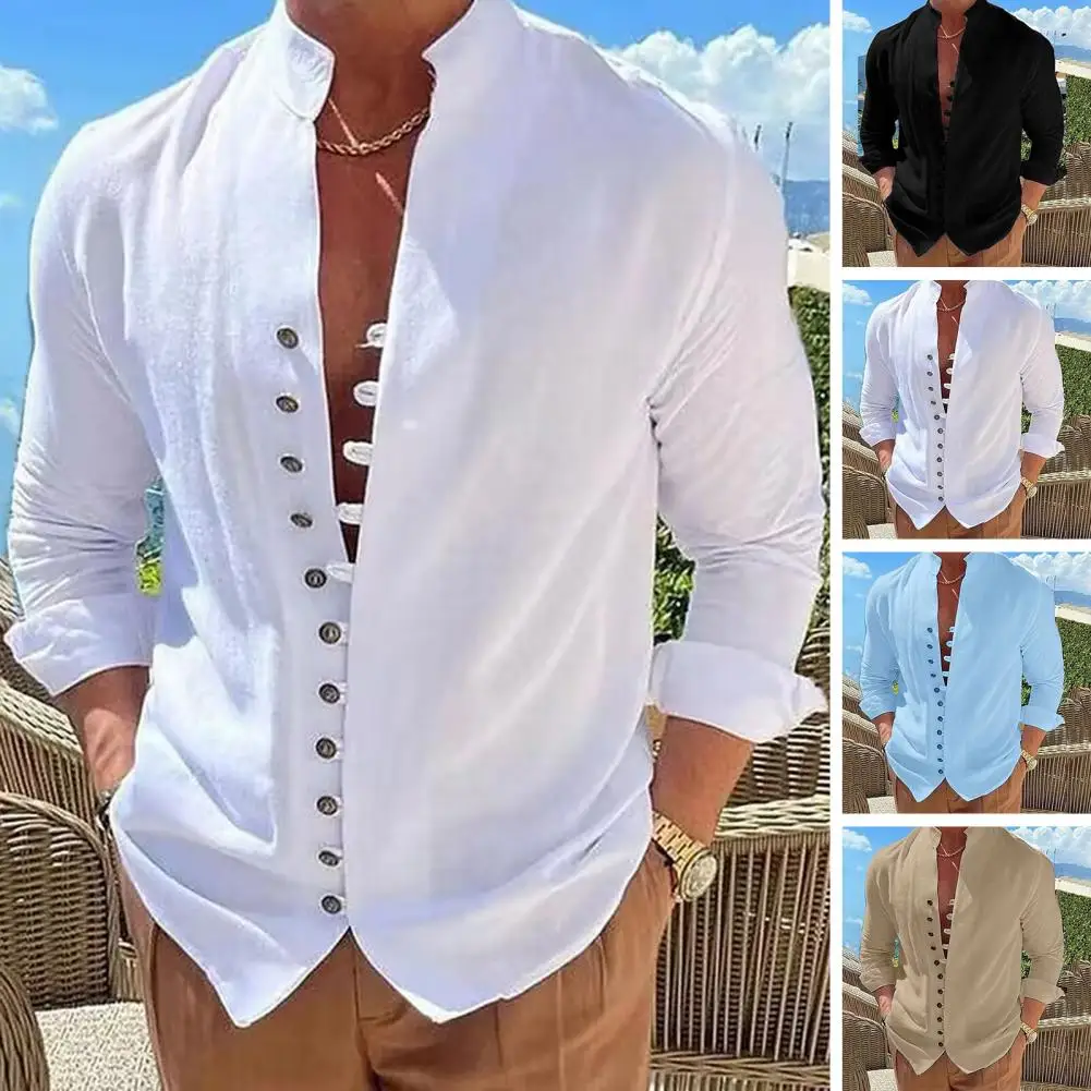 Men Casual Blouse Cotton Linen Shirts Loose Tops Long Sleeve Shirts for men Spring Casual Men Shirts camisas y blusas
Men Casual Blouse Cotton Linen Shirts Loose Tops Long Sleeve Shirts for men Spring Casual Men Shirts camisas y blusas
