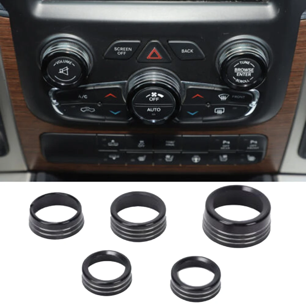 5pcs Car Headlight Center Console Switch Knob Trim Ring For Dodge For RAM 1500 2013-2017 Black Aluminum Alloy Interior Mouldings
5pcs Car Headlight Center Console Switch Knob Trim Ring For Dodge For RAM 1500 2013-2017 Black Aluminum Alloy Interior Mouldings
