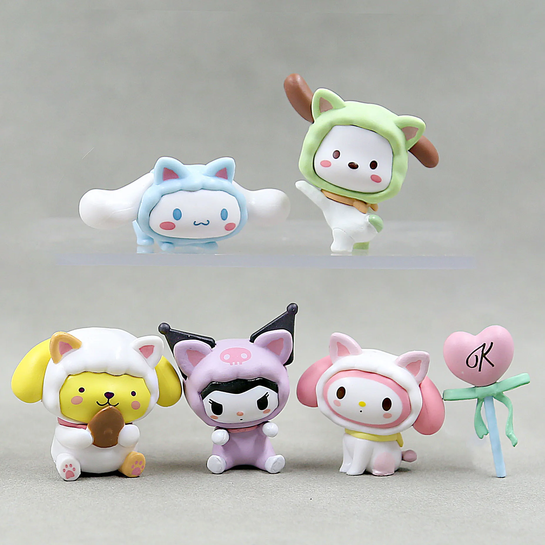 6Pcs/Set New Sanrio Cartoon Doll Kuromi Cinnamoroll Melody Action Figure Toy Cute Q Version Doll Pvc Model Toys Anime Ornaments
6Pcs/Set New Sanrio Cartoon Doll Kuromi Cinnamoroll Melody Action Figure Toy Cute Q Version Doll Pvc Model Toys Anime Ornaments