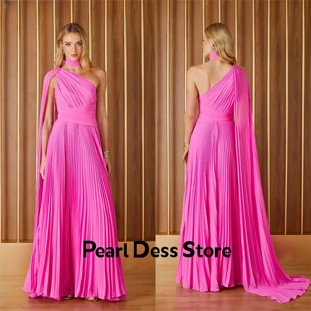 Pleated A-line Ball Dress One Shoulder Hot Pink Elegant Slim Fit Tank Top Customized Evening Dress for Special Occasions
Pleated A-line Ball Dress One Shoulder Hot Pink Elegant Slim Fit Tank Top Customized Evening Dress for Special Occasions