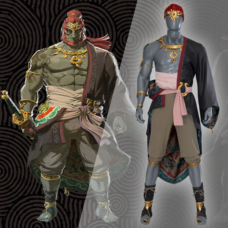 Ganondorf Cosplay Costume Wig Top Trousers Full Set Anime Game Ganon Clothes Accessory Man Halloween Carnival Outfit
Ganondorf Cosplay Costume Wig Top Trousers Full Set Anime Game Ganon Clothes Accessory Man Halloween Carnival Outfit
