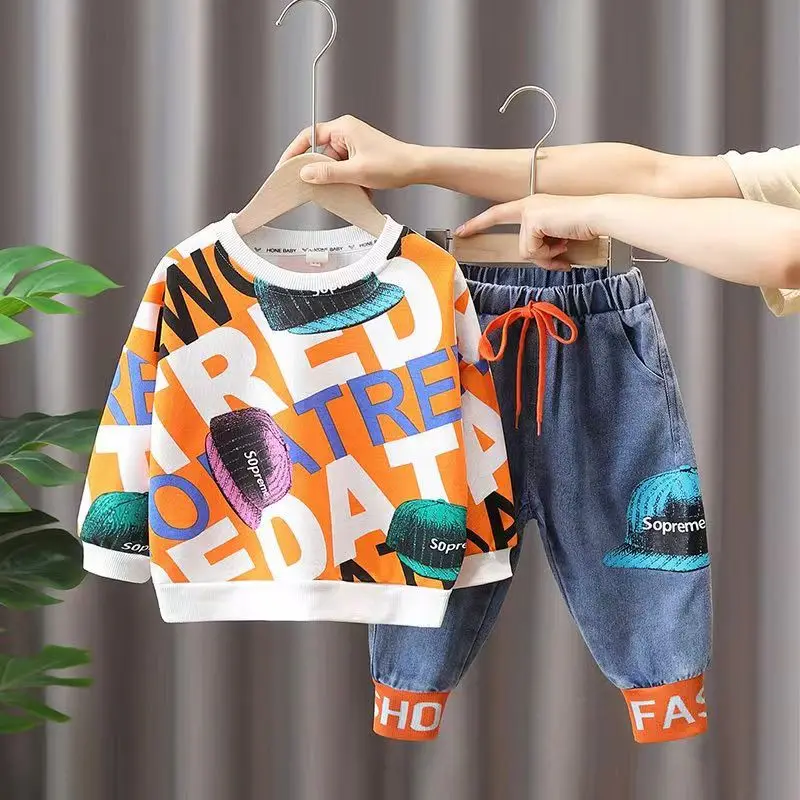 Kids Boys Spring And autumn Suit Clothing Casual Wear Children's Autumn Sweater Two-piece 2023 New Boys Fashionable Top
Kids Boys Spring And autumn Suit Clothing Casual Wear Children's Autumn Sweater Two-piece 2023 New Boys Fashionable Top