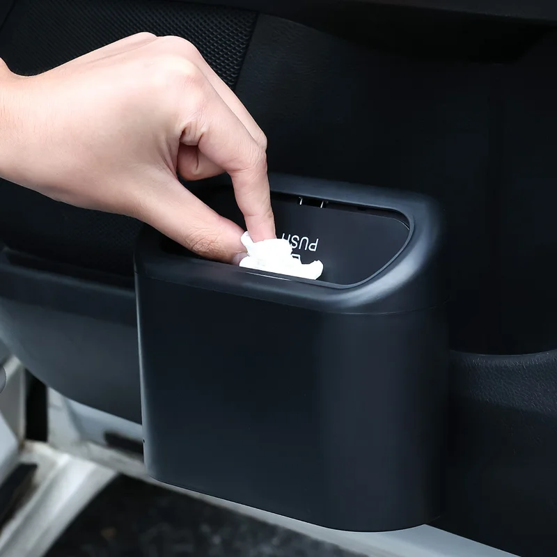Car Trash Bin Hanging Vehicle Garbage Dust Case Storage Box Plastic Pressing Trash Can Auto Organizer Car Interior Accessories
Car Trash Bin Hanging Vehicle Garbage Dust Case Storage Box Plastic Pressing Trash Can Auto Organizer Car Interior Accessories
