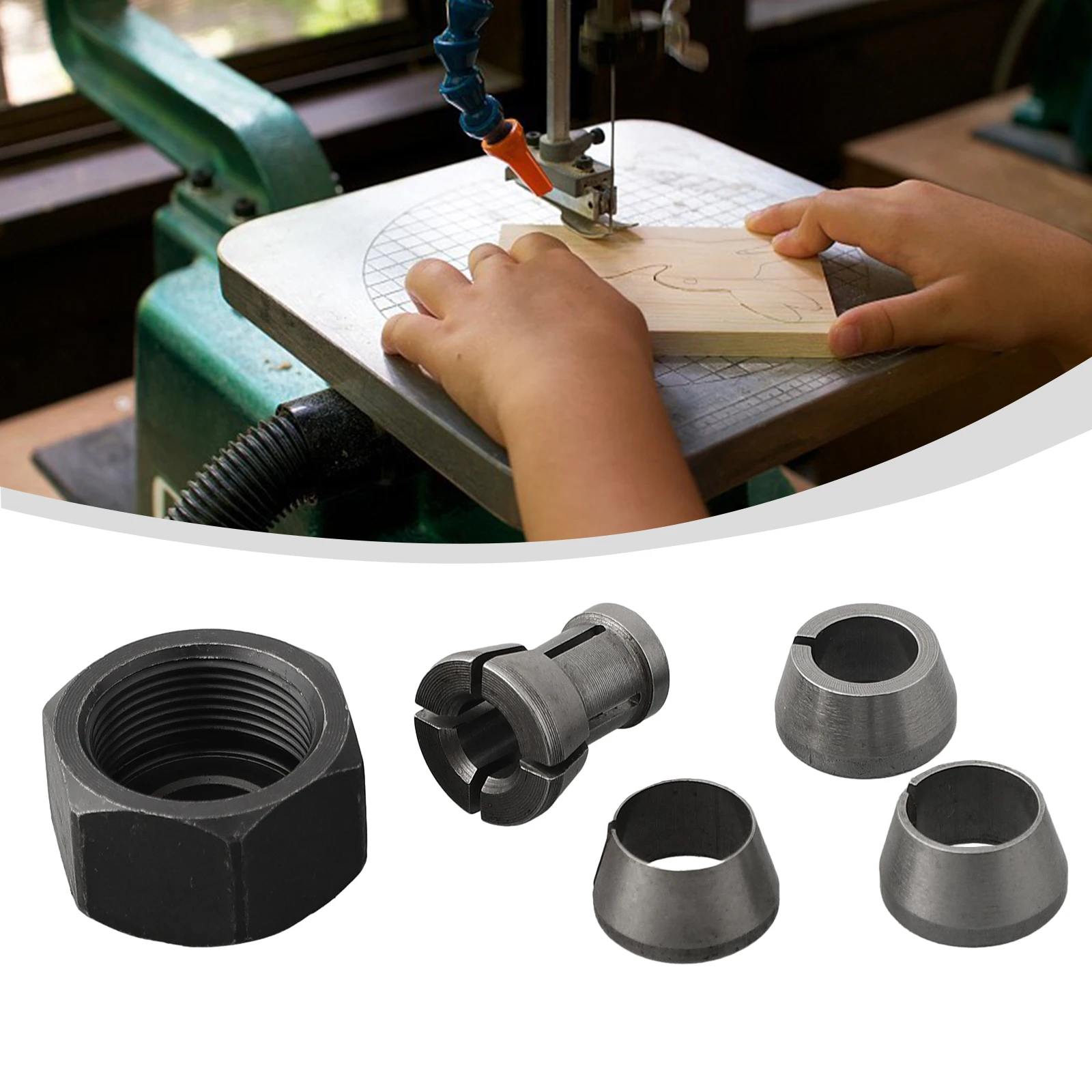 Collet Chuck Adapter With Nut Engraving Trimming Machine Router Machinery Accessories And Parts Replacement Carbon Steel
Collet Chuck Adapter With Nut Engraving Trimming Machine Router Machinery Accessories And Parts Replacement Carbon Steel