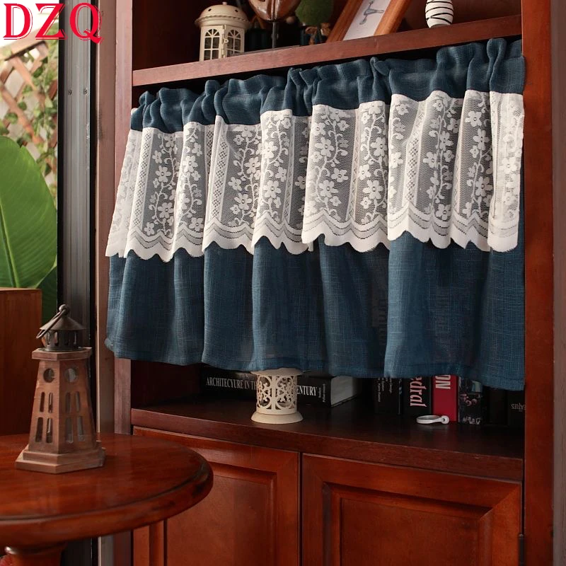 Double Pleated American Linen Short Curtains for Living Room Korean Pastoral White Lace Yarn Half Curtains for Kitchen #A449
Double Pleated American Linen Short Curtains for Living Room Korean Pastoral White Lace Yarn Half Curtains for Kitchen #A449
