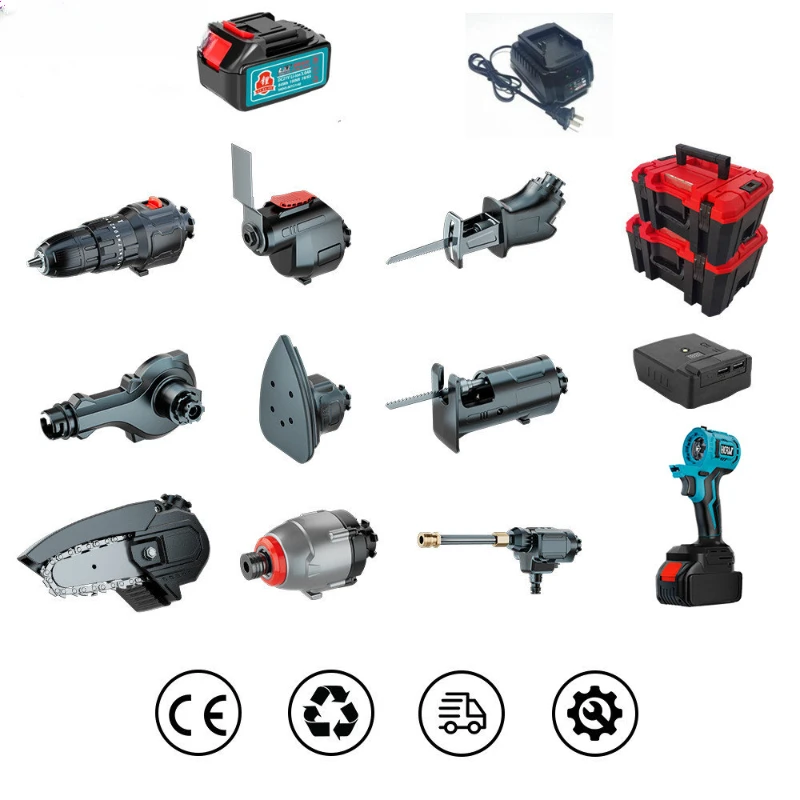 Brushless Multifunctional Tool Set Electric Screwdriver Electric Saw Water Gun Polishing Machine Reciprocating Saw Swinging Tool
Brushless Multifunctional Tool Set Electric Screwdriver Electric Saw Water Gun Polishing Machine Reciprocating Saw Swinging Tool