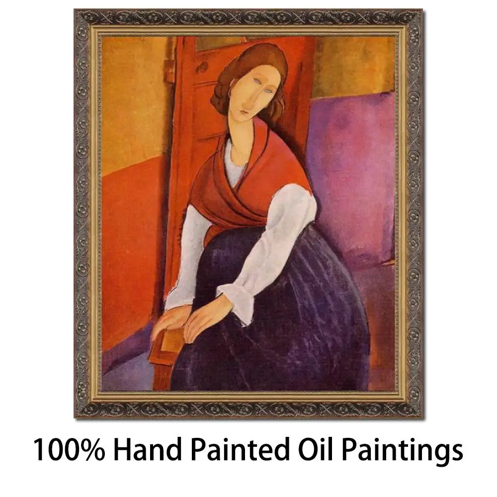 Portrait of Jeanne Hebuterne by Amedeo Modigliani Classic Hand-Painted Oil Painting Replica Framed Artwork for Living Room Decor
Portrait of Jeanne Hebuterne by Amedeo Modigliani Classic Hand-Painted Oil Painting Replica Framed Artwork for Living Room Decor