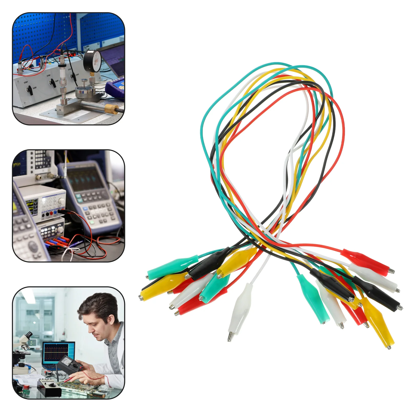 10Pcs Test Lead Set Alligator Clips Double-ended Alligator Clips Jumper Wire Mini Test Clips DIY Test Cable Test Folder Test
10Pcs Test Lead Set Alligator Clips Double-ended Alligator Clips Jumper Wire Mini Test Clips DIY Test Cable Test Folder Test