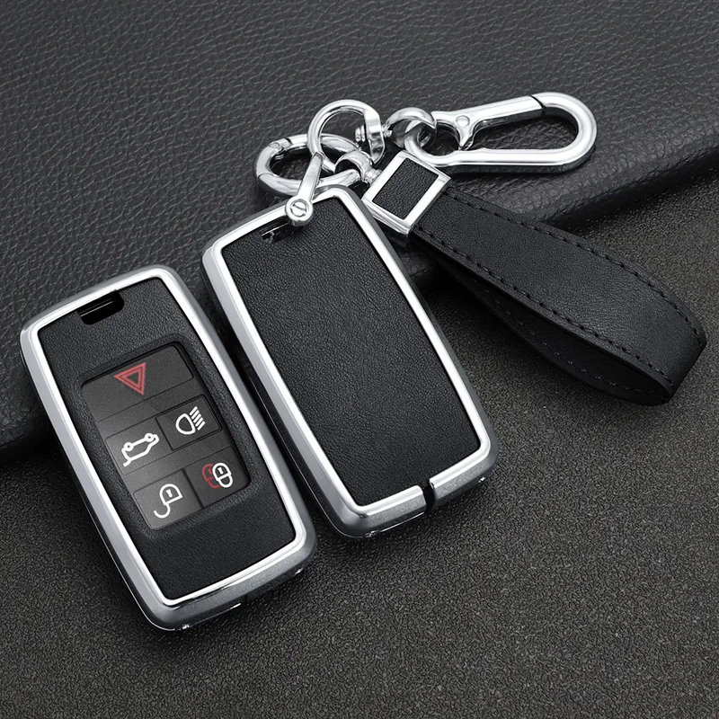 Leather Alloy Car Key Case Cover Protect Shell For Land Rover Range Rover Discovery 5 Sport For JAGUAR XE XF XJ F PACE Keychain
Leather Alloy Car Key Case Cover Protect Shell For Land Rover Range Rover Discovery 5 Sport For JAGUAR XE XF XJ F PACE Keychain