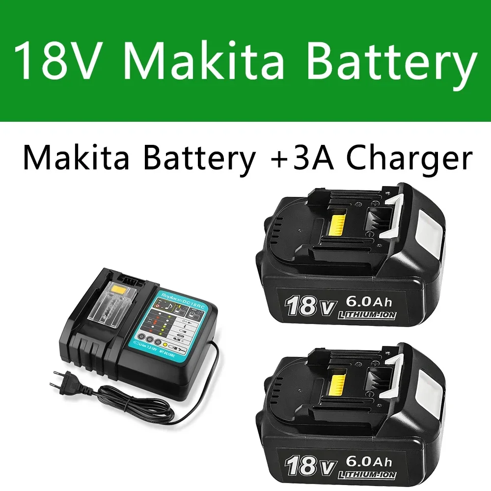 Makita 18V Battery 6000mAh Rechargeable Power Tools Battery with LED Li-ion Replacement LXT BL1860B BL1860 BL1850 3A Charger
Makita 18V Battery 6000mAh Rechargeable Power Tools Battery with LED Li-ion Replacement LXT BL1860B BL1860 BL1850 3A Charger