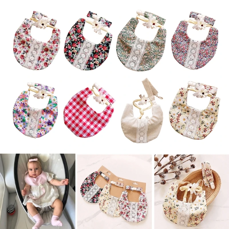Floral Print Saliva Towel Baby Headband & Pacifier Chain Drooling Bib for Infant 69HE
Floral Print Saliva Towel Baby Headband & Pacifier Chain Drooling Bib for Infant 69HE