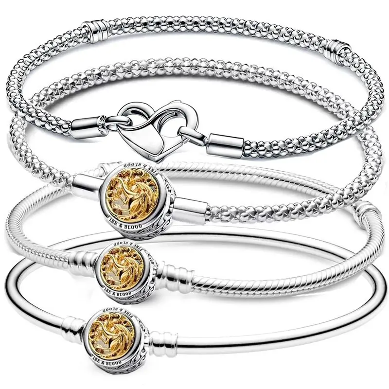 Original Moments House Clasp Studded Snake Chain Bracelet Bangle Fit Europe 925 Sterling Silver Bead Charm DIY Jewelry
Original Moments House Clasp Studded Snake Chain Bracelet Bangle Fit Europe 925 Sterling Silver Bead Charm DIY Jewelry