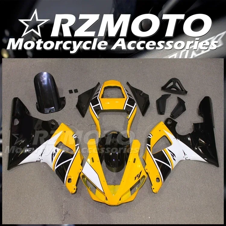 

4 подарка, новый комплект обтекателей для мотоцикла из АБС-пластика, подходит для YAMAHA YZF-R1 00 01 YZF R1 2000 2001 YZF1000 yzfr1, Обтекатели желтого цвета
