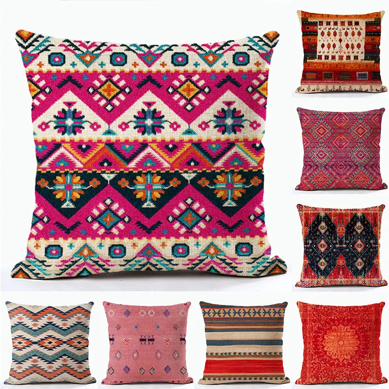 45x45cm Bohemian Patterns Cushions Case Multicolors Abstract Ethnic Geometry Print Decorative Pillows Case Room Sofa Pillowcase
45x45cm Bohemian Patterns Cushions Case Multicolors Abstract Ethnic Geometry Print Decorative Pillows Case Room Sofa Pillowcase