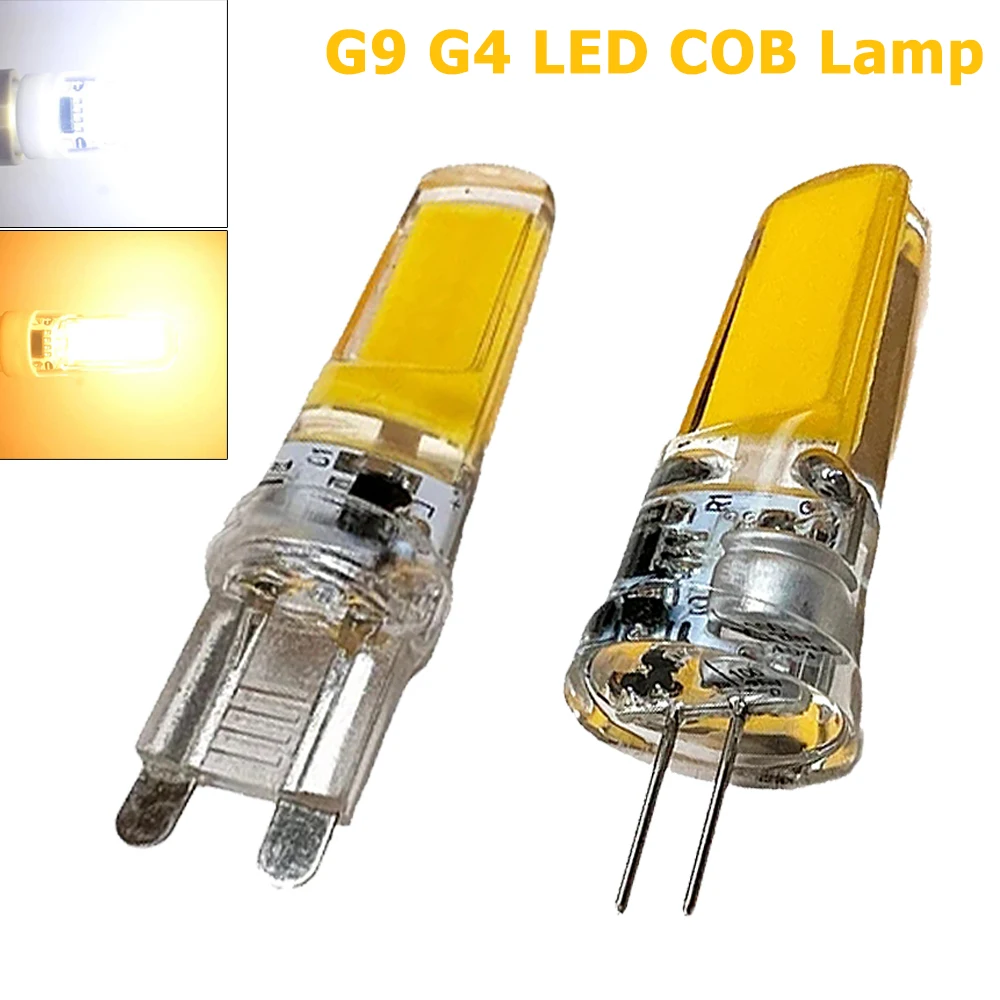 

G9 G4 Dimmable COB LED Light 12V 220V Mini LED Bulbs 3W 6W COB Lamp Replace Halogen Lamp For Home Spotlight Chandelier Lighting