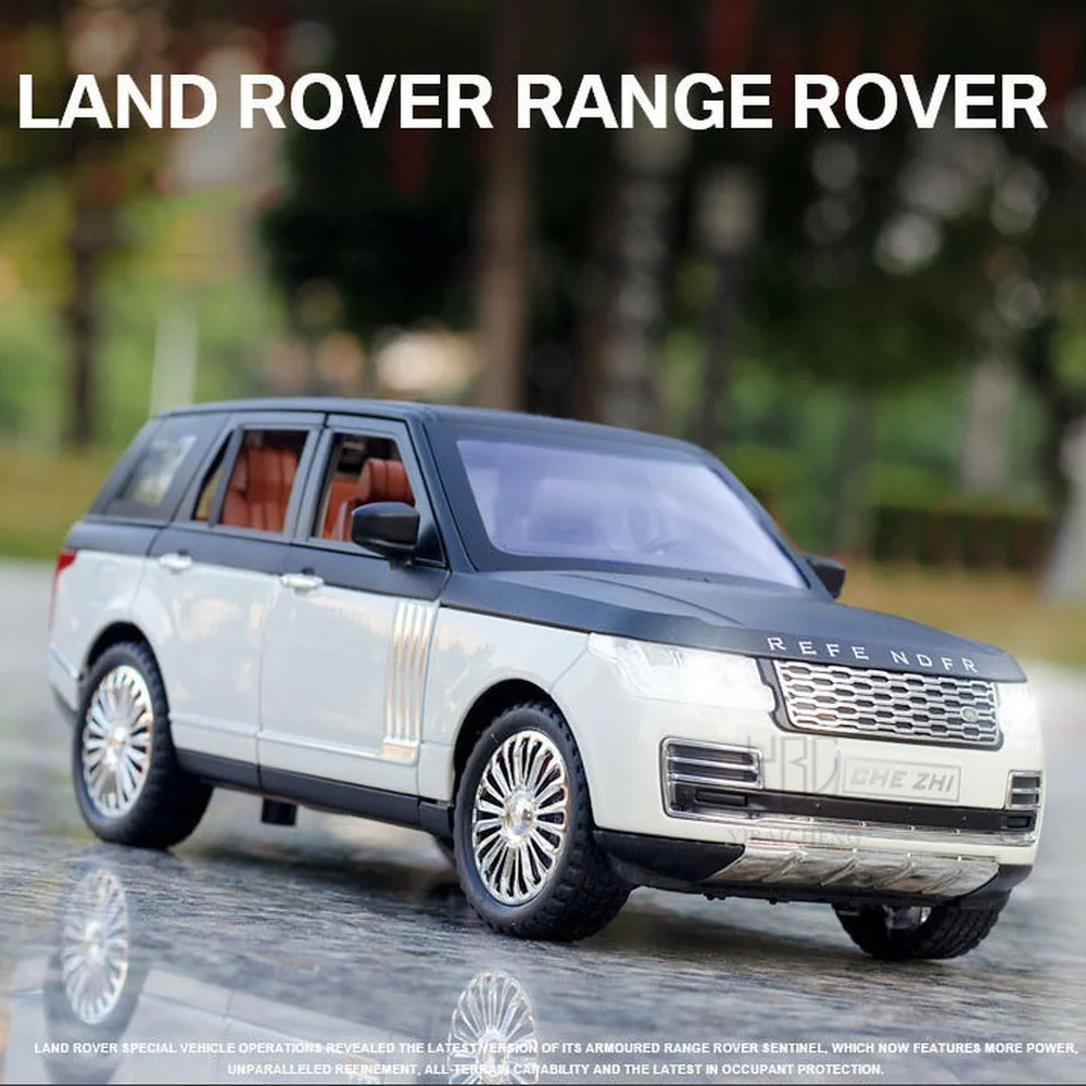 1/24 Diecast Alloy Land Rover Range Rover SUV Toy Car Model With Pull Back Light Sound Cars Toys Off-road Vehicle For Boy Gifts
1/24 Diecast Alloy Land Rover Range Rover SUV Toy Car Model With Pull Back Light Sound Cars Toys Off-road Vehicle For Boy Gifts