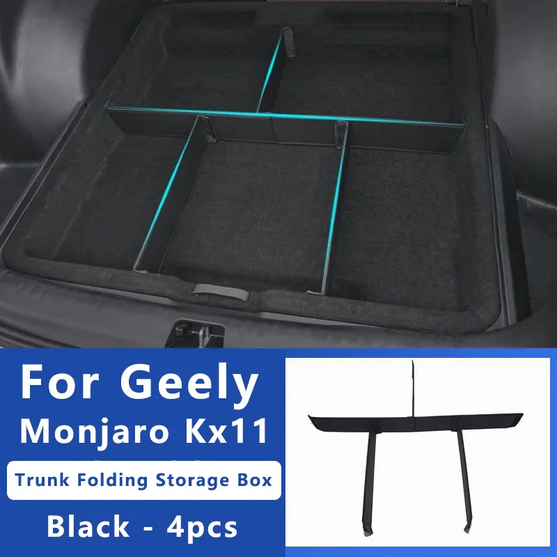 

Kx11 GEELY Monjaro Manjaro 2022 2023 Xingyue L Car Styling Trunk Folding Box Storage Box Partition Board Auto Modificated