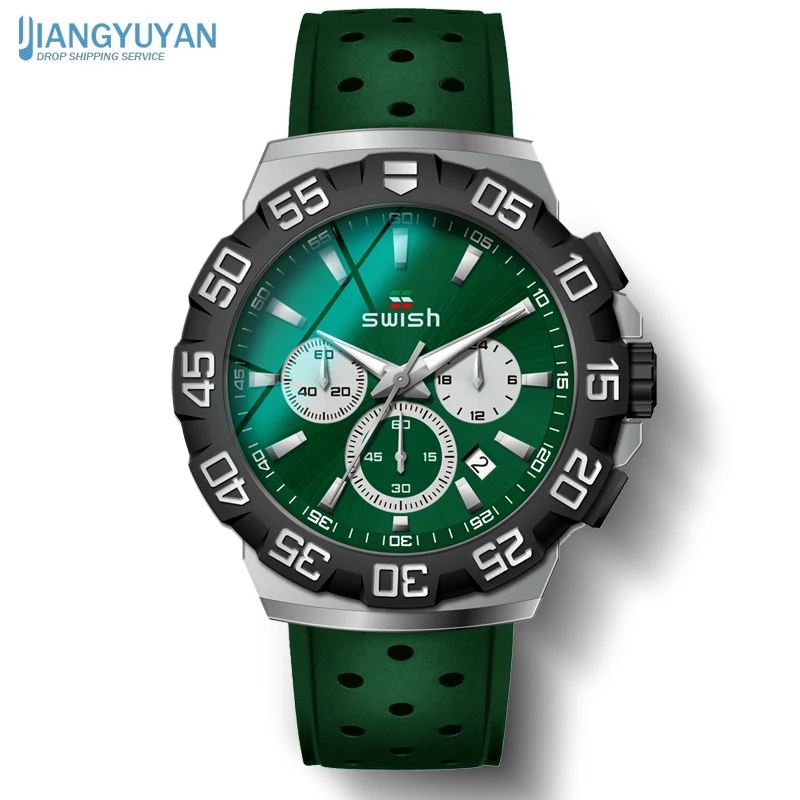 

TOP Brand Watch for Men Waterproof Sports Stainless Steel Chronograph New Fashion Luxury Wristwatches relojes hombre hodinky