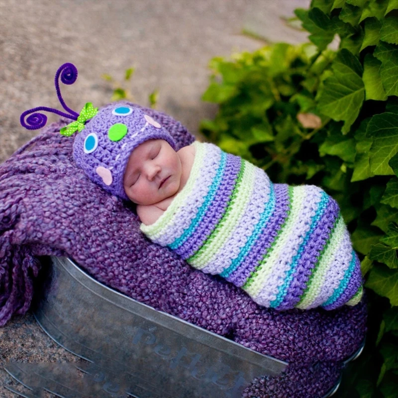 Newborn Photography Costume Knitting Hat Sleep Sack Photo Clothes Photo Props Crochet Outfit
Newborn Photography Costume Knitting Hat Sleep Sack Photo Clothes Photo Props Crochet Outfit