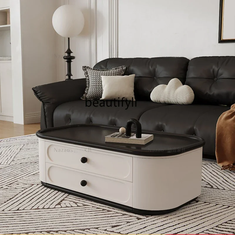 French Cream Style Living Room Coffee Table Retro Style Creative Nordic Household Oval Tea Table
French Cream Style Living Room Coffee Table Retro Style Creative Nordic Household Oval Tea Table