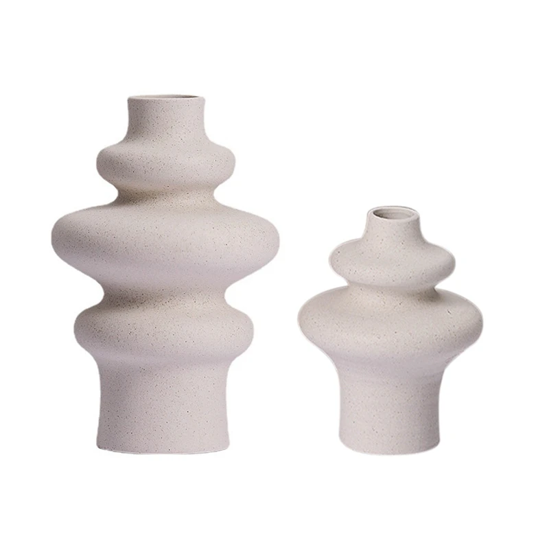 2Pcs Ceramic Vase, Pampas Grass Vase Modern Dried Flowers Vase Decorative Vase For Centerpieces Kitchen Living Room 
2Pcs Ceramic Vase, Pampas Grass Vase Modern Dried Flowers Vase Decorative Vase For Centerpieces Kitchen Living Room