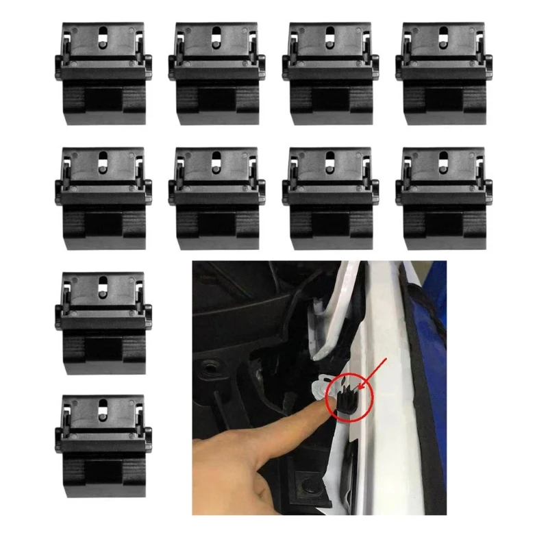 10PCS Front Storage Box Clip Front Box Buckle Fixed Clip Bracket Compatible For Model 3/Y 1472872-00-B Auto Accessories
10PCS Front Storage Box Clip Front Box Buckle Fixed Clip Bracket Compatible For Model 3/Y 1472872-00-B Auto Accessories