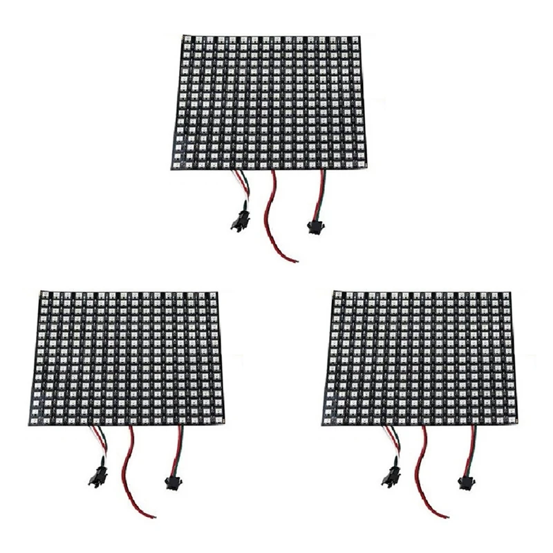 3Pcs 16X16 SK6812 WS2812B Addressable Flexible LED Panel Pixels Screen Digital Pixel Screen DC5V
3Pcs 16X16 SK6812 WS2812B Addressable Flexible LED Panel Pixels Screen Digital Pixel Screen DC5V
