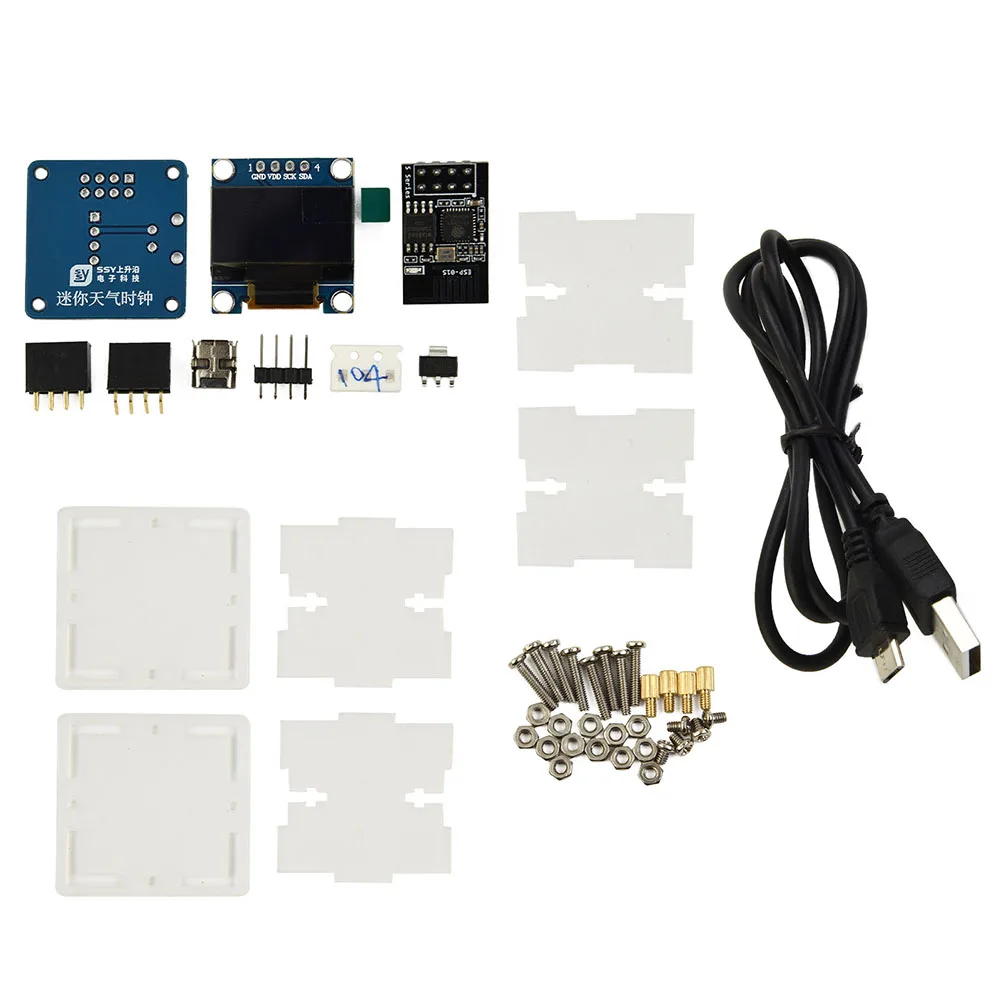 WiFi Connection DIY Electronic Kit Clock with Transparent Acrylic Shell Convenient Plug in Use Brighter Display Screen
WiFi Connection DIY Electronic Kit Clock with Transparent Acrylic Shell Convenient Plug in Use Brighter Display Screen