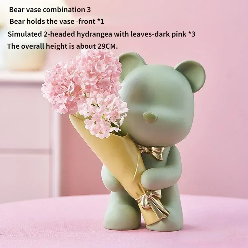 Creative bear bouquet statue, violent bear flower arrangement decoration, home decoration, room decoration, table decoration
Creative bear bouquet statue, violent bear flower arrangement decoration, home decoration, room decoration, table decoration