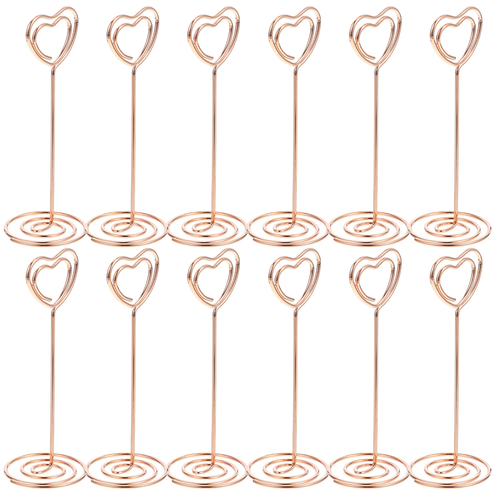 24PCS Heart Shape Photo Holder Stands Table Number Holders Paper Menu Clips for Wedding Banquet Party (Rose Gold)
24PCS Heart Shape Photo Holder Stands Table Number Holders Paper Menu Clips for Wedding Banquet Party (Rose Gold)