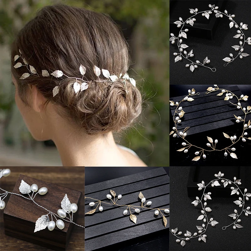 Korean Bridal Hair Band Imitation Pearl Headband Wedding Hair Accessories Ornaments Golden Headdress Leaves Hairband For Women
Korean Bridal Hair Band Imitation Pearl Headband Wedding Hair Accessories Ornaments Golden Headdress Leaves Hairband For Women