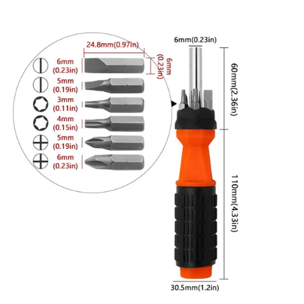 6-In-1 Screwdriver Screwdriver Manual Screwdriver Cross Slotted Screwdriver Nutdrivers Manual Screwdriver Tool Set Hand Tools
6-In-1 Screwdriver Screwdriver Manual Screwdriver Cross Slotted Screwdriver Nutdrivers Manual Screwdriver Tool Set Hand Tools