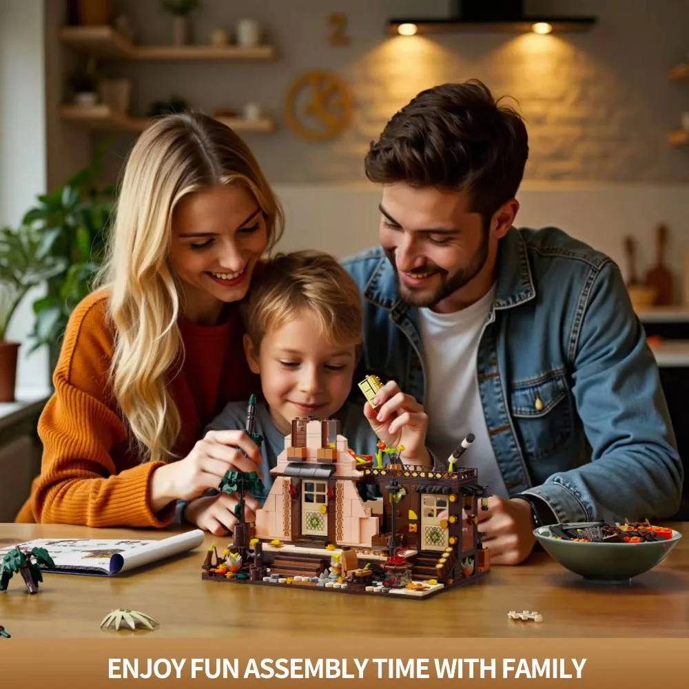 Creative IDEAS 1800PCS Triangle Wooden House Building Blocks Toys Model Log cabin Assemble Bricks Toy For Kid Desktop Gift Creative IDEAS 1800PCS Triangle Wooden House Building Blocks Toys Model Log cabin Assemble Bricks Toy For Kid Desktop Gift