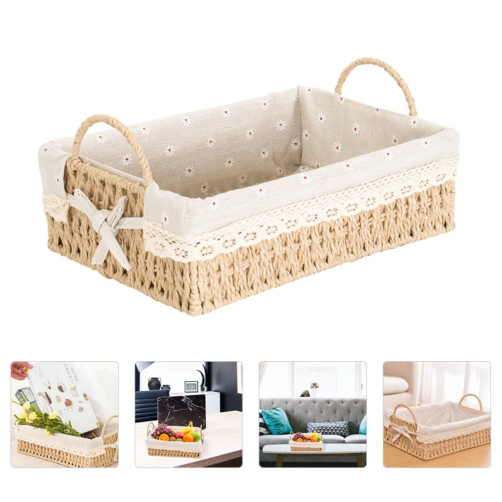 Bedside Basket Photo Prop Rattan Baskets Storage Natural Fruit Creative Flower Rope Handmade Woven Tray
Bedside Basket Photo Prop Rattan Baskets Storage Natural Fruit Creative Flower Rope Handmade Woven Tray